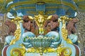 Detail of famous Ross Fountain in Edinburgh