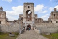 17th century castle Krzyztopor, italian style palazzo in fortezza, ruins, Ujazd, Poland. Royalty Free Stock Photo