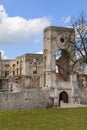 17th century castle Krzyztopor, italian style palazzo in fortezza, ruins, Ujazd, Poland. Royalty Free Stock Photo