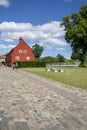 17th century Citadel, Kastellet on sunny day, Copenhagen, Denmark