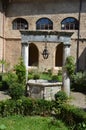 12th Century Cloister of Abbey of St Scholastica, Subiaco Royalty Free Stock Photo