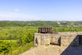 14th century Dobczyce Castle on Lake Dobczyce, near Krakow, Poland Royalty Free Stock Photo