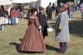 19-th century dressed people at the Civil War Days Reenactment