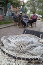 19th century Dutch fishing village - Zuiderzee - Netherlands Royalty Free Stock Photo