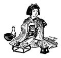 Japanese woman | Antique Design Illustrations