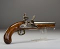 18th Century flintlock pistol.