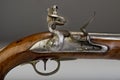 18th Century flintlock pistol. Royalty Free Stock Photo