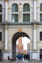 17th century Golden Gate Long Street Gate, decorative facade, Gdansk, Poland Royalty Free Stock Photo