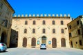 MORROVALLE, ITALY - CIRCA JULY 2020: Palazzo Lazzarini in Morrovalle Royalty Free Stock Photo