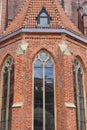 14th century gothic St. Elisabeth Church, facade, Market Square, Wroclaw, Poland