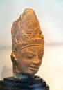 The 11th century head stone statues Siva goddess
