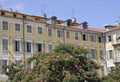 Nice, 6th September: Historic buildings from Square Garibaldi in Nice France