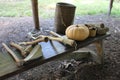 16th Century Indian Village Cultivation display at Meadowcroft Rockshelter And Historic Village