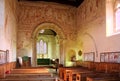 12th Century Interior Wall paintings. Clayton Church. Sussex, UK. St John The Baptist.
