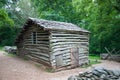 19th Century Log Barn in Appalachians 2 Royalty Free Stock Photo