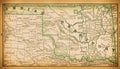 19th century map of Indian Territory