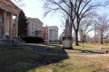 19th century memorial obelisk in honor of Robert Richard Randall, sea captain and the Revolutionary War soldier Royalty Free Stock Photo