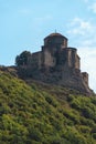 The 5th century monastery of Jvari. The road to the temple. Mtskheta. Georgia 01.09.2013 Royalty Free Stock Photo