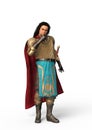 Kaleb the Knight, 3D Illustration Royalty Free Stock Photo