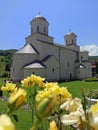 13th century Serbian Orthodox Mileseva monastery Royalty Free Stock Photo