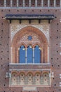 15th century Sforza Castle Castello Sforzesco, Milan, Italy Royalty Free Stock Photo