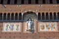 15th century Sforza Castle Castello Sforzesco, Milan, Italy Royalty Free Stock Photo