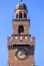 15th century Sforza Castle Castello Sforzesco, Milan, Italy Royalty Free Stock Photo