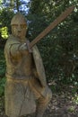 11th Century Soldier at Battle Abbey in Sussex Royalty Free Stock Photo