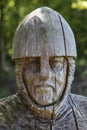 11th Century Soldier Sculpture at Battle Abbey Royalty Free Stock Photo