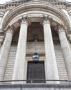 18th century St Paul Cathedral, decorative columns, London, United Kingdom Royalty Free Stock Photo