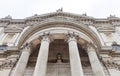 18th century St Paul Cathedral, decorative columns, London, United Kingdom Royalty Free Stock Photo