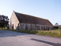 14th century stone tithe barn in Hartpury Royalty Free Stock Photo