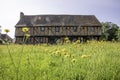 The 15th century timbre framed Moot Hall in the village of Elstow