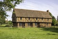 The 15th century timbre framed Moot Hall in the village of Elstow