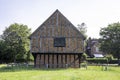 The 15th century timbre framed Moot Hall in the village of Elstow