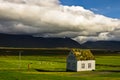 19th century turf houses at Glaumbaer farm Royalty Free Stock Photo