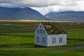 19th century turf houses at Glaumbaer farm Royalty Free Stock Photo