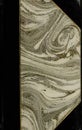 19th century vintage antique marbled book cover