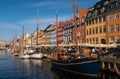 The 17th century waterfront of Nyhavn in the Old Town of Copenhagen