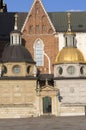 11th century Wawel Cathedral, Sigismund`s Chapel and Vasa Dynasty chapel, Krakow, Poland Royalty Free Stock Photo