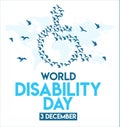 3th December International Day of Persons with Disabilities Royalty Free Stock Photo