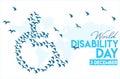 3th December International Day of Persons with Disabilities Royalty Free Stock Photo