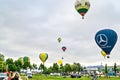 26th European Balloon Festival, concentration of hot air balloons