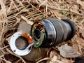 6th of February 2017. My Olympus 12-40 f2.8 lens with camera fall down from bridge to stones in river.