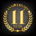 11th golden anniversary logo