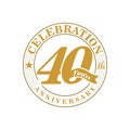 40 th Golden Anniversary Logo