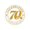 70 th Golden Anniversary Logo