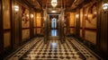 2th interior elevator vintage Royalty Free Stock Photo