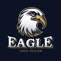 Hawk Eagle Head USA Americs Logo Mascot Vector 15 Royalty Free Stock Photo