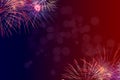 4th of July Background with fireworks add your own text or greeting